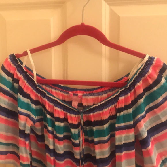 Striped off the shoulder top - Picture 3 of 3